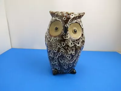 Owl Vase Brown 8.5 Inch Ceramic Planter • $14.99