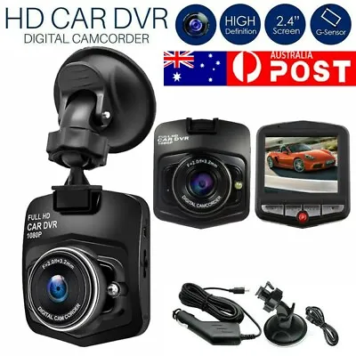 $18.99 • Buy Car Dash Camera HD 1080P Recorder LCD Dual Lens DVR Front And Rear Reverse Cam