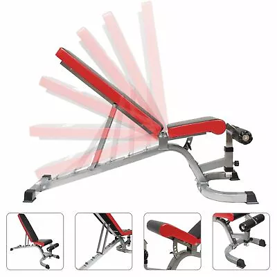 £89.99 • Buy Weight Bench Multi Adjustable Gym Workout Exercise Flat Incline Decline Sit Up