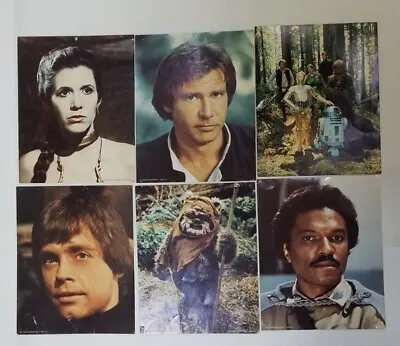 Vintage 1983 Star Wars 8x10 Photo Lucas Fan Club Set Of 6 Return Of The Jedi • $18