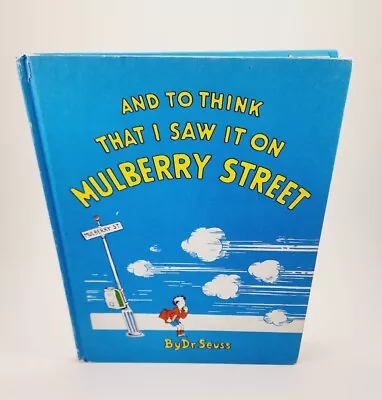 Seuss Banned And To Think I Saw It On Mulberry Street HC 11.25  X 8.25  Large  • $24.99