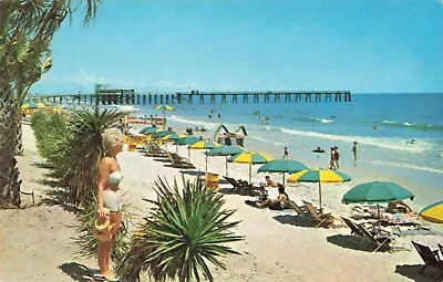 Myrtle Beach South Carolina Boardwalk Ocean Plaza Fishing Pier Vintage Postcard • $6.39