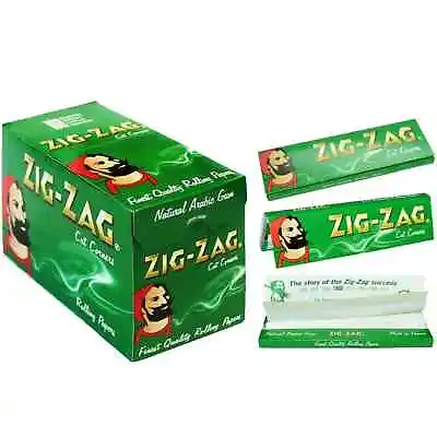 Zig Zag Green Standard Regular Cigarette Rolling Paper Choose 50 To 100 Booklets • £8.95