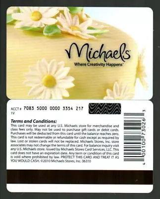 MICHAELS Wedding Cake 2010 Gift Card ( $0 ) • $2.50