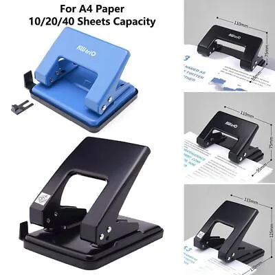 Scrapbook Capacity 6mm Loose Leaf Puncher 2 Hole Puncher Paper Punch For A4 • $17.19