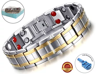 Health Magnetic Bracelet Carpal Tunnel Relief Arthritis Bio Therapy Chronic Pain • £16.99