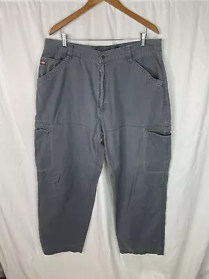 Vintage Nah Cargo Pants Size 38X31 Gray Mens Y2K Baggy Cargo Pants VTG • $49.95