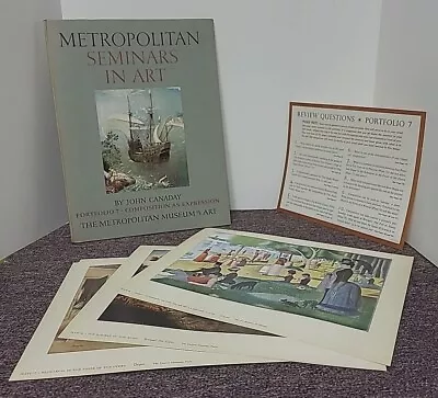 Metropolitan Seminars In Art Portfolio 7 Canaday (1958 HC)  W 12 Color Plates • $18.49