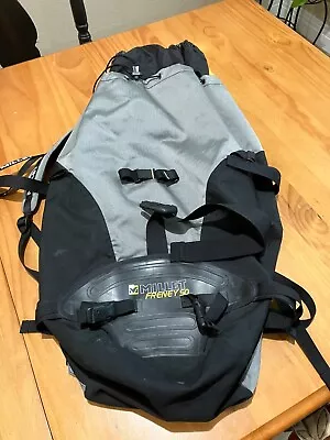 MILLET FRENEY 50 Backpack/Rucksack W/ Rain Cover GREAT CONDITION GREAT PRICE • $19.50