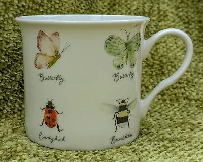 Sainsburys HOME Insect Mug China Ladybird Butterfly Dragonfly Bee • £2.99
