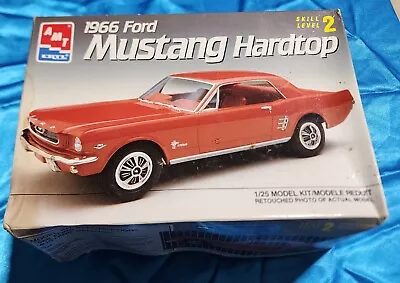 1966 Ford Mustang Hardtop 1:25 Model Kit #6526 AMT/ERTL SEALED CONTENTS  • $24.58
