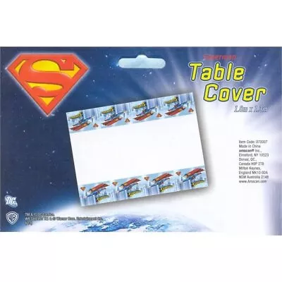 Superman Table Cover Tablecloth Kids Boys Birthday Party Table Decorations • $2.48
