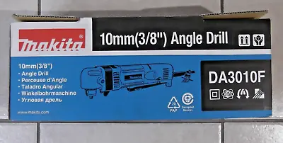 New Makita  Da3010f Electric 3/8  4 Amp Vsr Right Angle Drill • $188