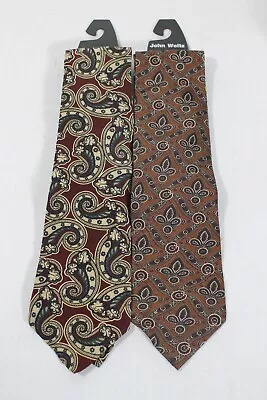 Men's Fashion Designer John Weitz Silk Neck Ties - Vintage • $7