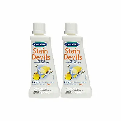 Dr Beckmann Stain Devils Specialist Cooking Oil Remover For Clothes 50ml 2PK New • £5.99