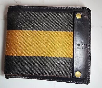 Authentic Gucci Bifold Mens Wallet With Coin Pocket • $140