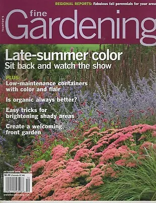 $6.76 • Buy Taunton's Fine Gardening - October 2009 # 129 - Late Summer Color