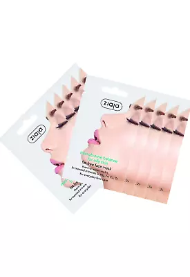 10x Ziaja MicrobiomeBalance Face Mask For Oil Skin 7Ml OFFICIAL UK • £15.05