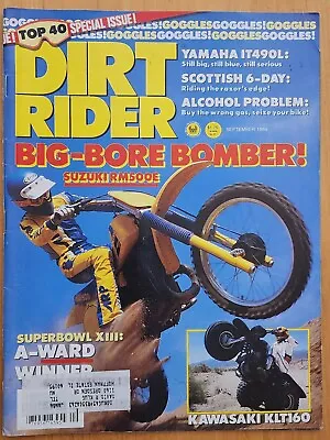 Dirt Rider September 1984 Vintage Motocross Magazine Kawasaki KLT160 3-Wheeler • $19.97
