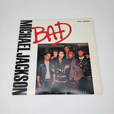 Michael Jackson Bad Vinyl LP Music Album 1987 Gold Stamp Promotion CBS • $24.77