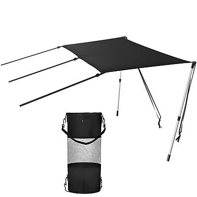 VEVOR T-Top Extension Kit Boat Stern Shade Size 4'x5' With Telescopic Poles • $38.99