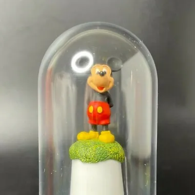 Disney Figural Mickey Mouse Porcelain Thimble Display Base Dome MINT England • $19.95