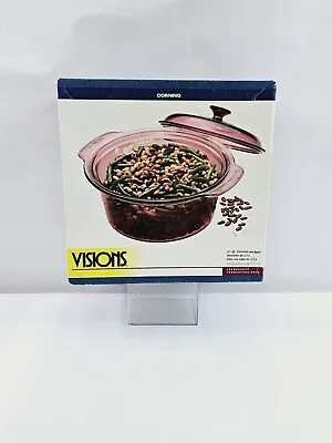 Pyrex Cranberry Visions 3 1/2 Qt/3.5L Covered Non-Stick Stockpot Dutch Oven New • $56.95