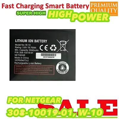 NEW Battery For Telstra Netgear Nighthawk M1 MR1100 308-10019-01 W-10 W10 • $21.33