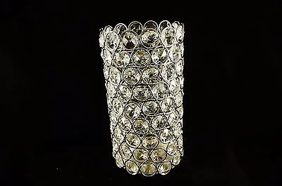 8.25  X 4.25  SUPER BLING Crystal Candle Holders Center Piece Home Decor • $29.99