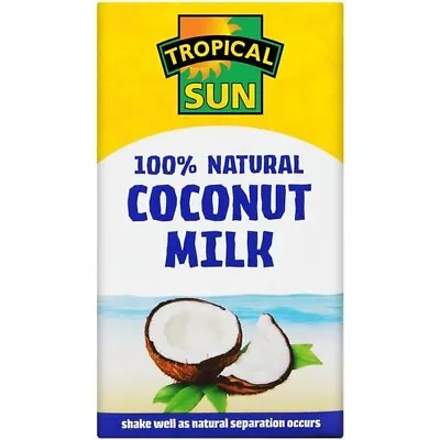 Tropical Sun Coconut Milk 1 Litre Pack Of 12 • £39.99