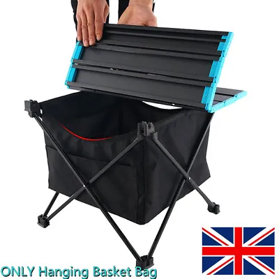 £10.39 • Buy Portable Outdoor Folding Table Basket Hanging Storage Mesh Net-Camping Equipment