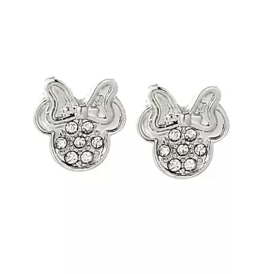Women's Children's Jewelry Silver Colored Minnie Mouse Stud Earrings 68-4 • $9.44