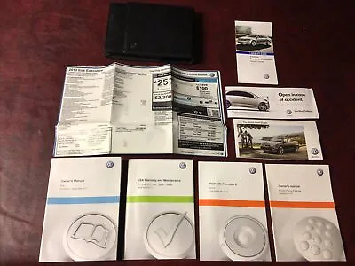 2013 13 Vw Volkswagen Eos Owners Manual Books Maint Guide Case Label All Models • $74.75
