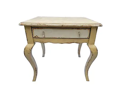 Habersham French Side Table 1 Drawer Distressed Finish • $700