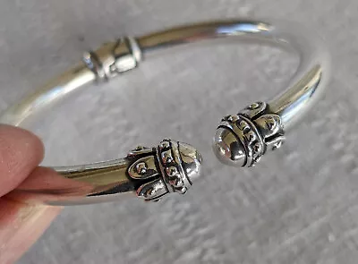 Milor Italy Sterling Silver Hinged Torque Bracelet • $48