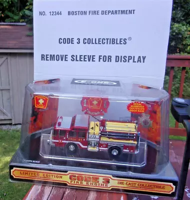 Code 3 Boston Fire Department E-One Engine 41 - #12344 • $74.99