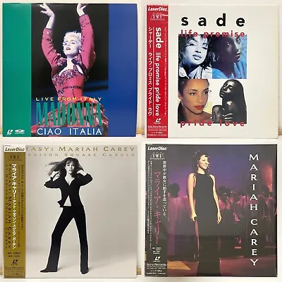 Madonna Mariah Carey & Sade Female Singers Laserdisc Lot Of 4 Titles LD Japan • $71.99
