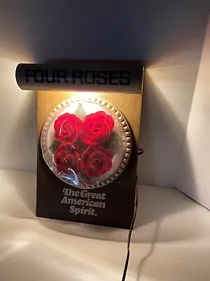 Rare Vintage Four Roses Lighted Whiskey Sign • $195