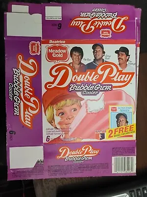 ROSEBRETTMATTINGLY 1986 Meadow Gold Double Play Ice Cream Empty Box Rare   • $8