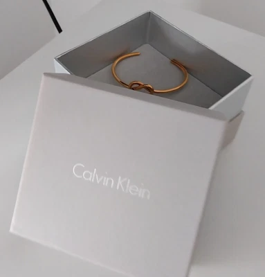 £27 • Buy CALVIN KLEIN  HEART Charming Bangle, Bracelet, Color :Rose Gold