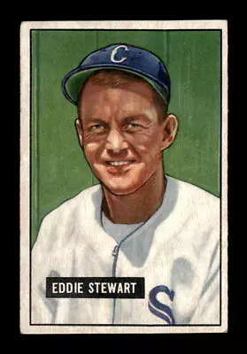 1951 Bowman Baseball #159 Bud Stewart VGEX Chicago White Sox • $17.50