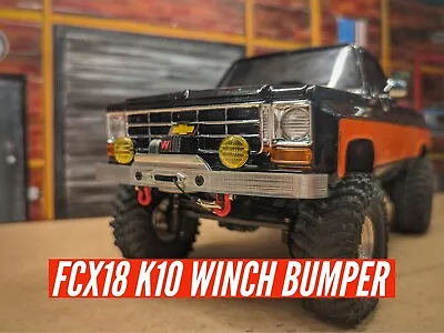 FMS FCX18 K10 Functional Winch Bumper Kit & Mount For Servo Winch McCue RC • $15.99