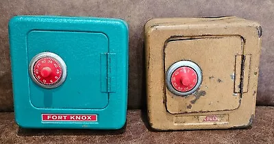 Vintage Bank 1960s Fort Knox Safes Coin Bank Collectible Toy Bank-No Combination • $35