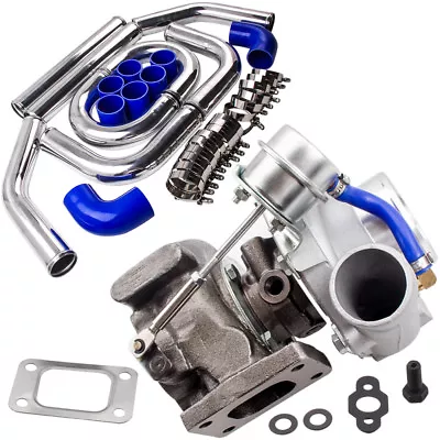 T25 T28 GT2871 Turbo Turbocharger + 2.5 Inch 64mm Intercooler Piping Pipe Kits • $479.77