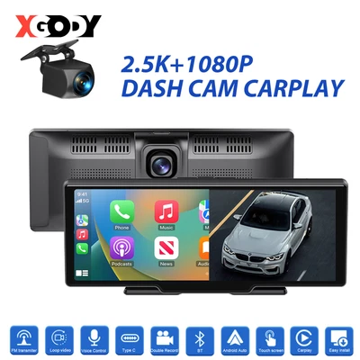 $142 • Buy 2560P Dash Camera 10  Front RearView Cam Car DVR Tail Reversing Carplay Recorder