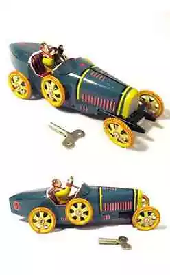 Wind Up Tin Litho Bugatti T35 Racer New In Box • $21.95