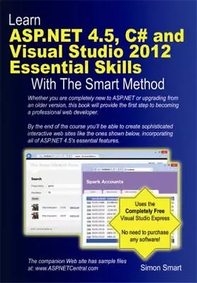 Learn ASP.NET 4.5 C# And Visual Studio 2012 Essential Skills With The Smart... • $5.62
