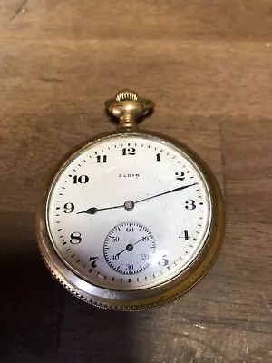 Vintage ELGIN Pocket Watch Montauk Case For Parts/Repair • $46.80