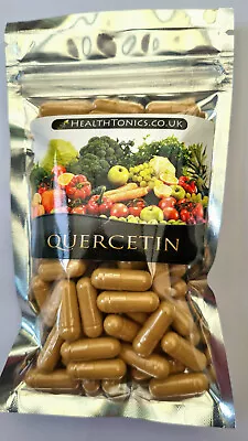 Quercetin ( 200mg ) Vegan Capsules No Fillers Standardised To 98%. UK. • £6.63