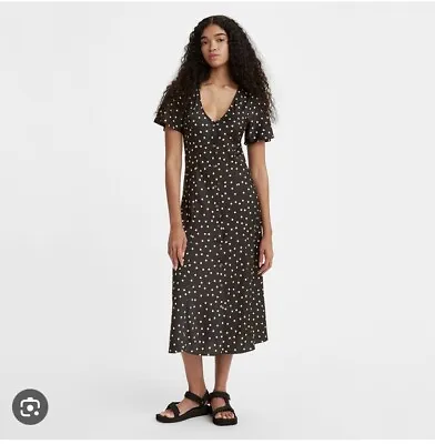 Levi’s Rachelle Daisy Spot Dress L • £25